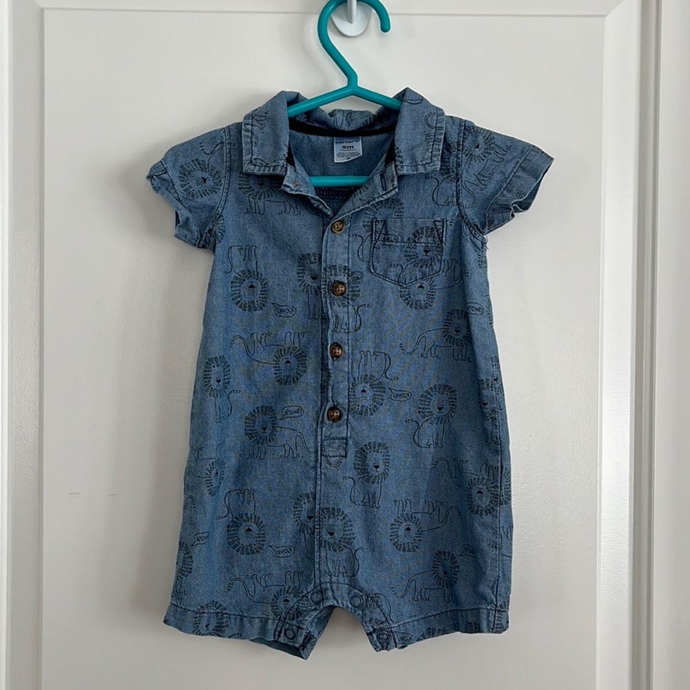 Carter’s cotton lion jumper size 9m